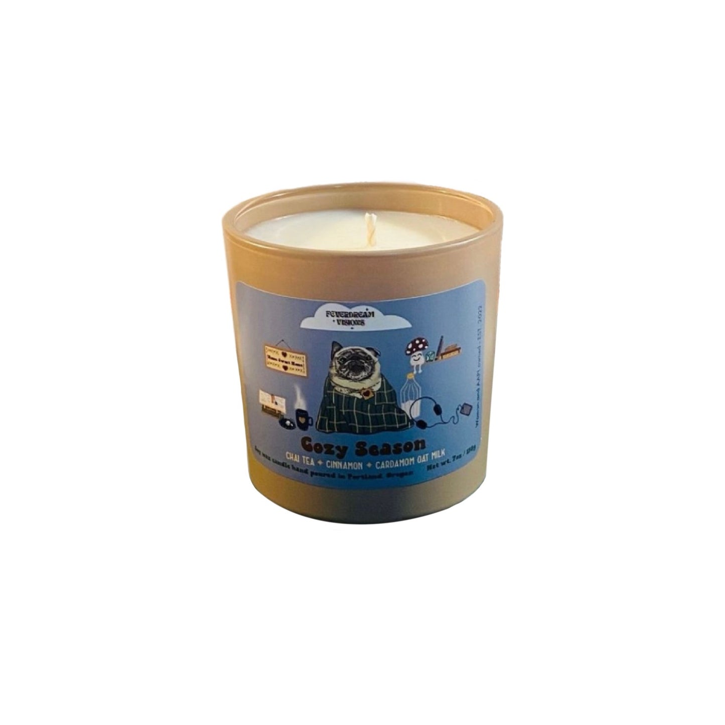 Cozy Season Soy Wax Candle - Chai * Cardamom * Vanilla Oat Milk