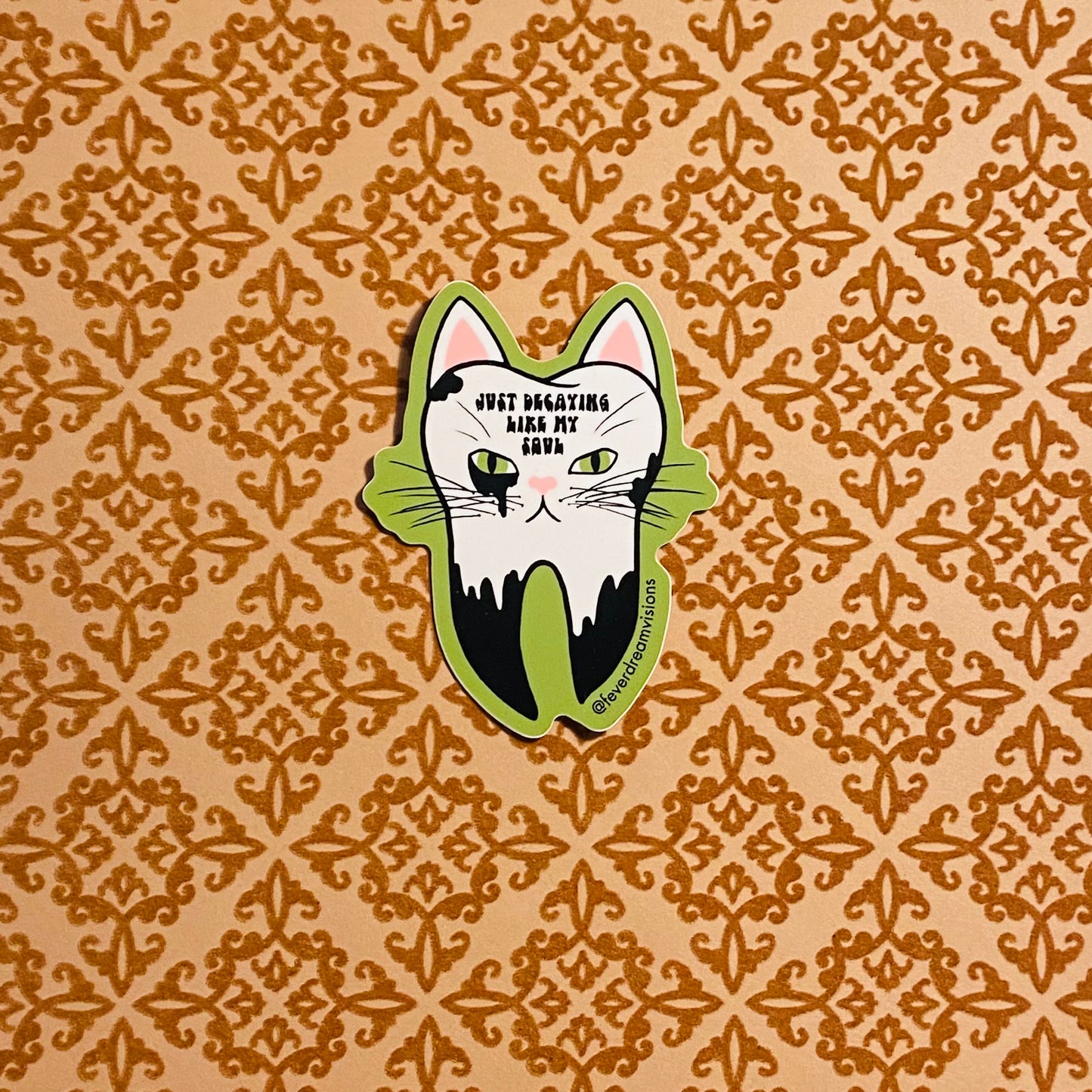 *SALE* Just Decaying Like My Soul Cat Sticker