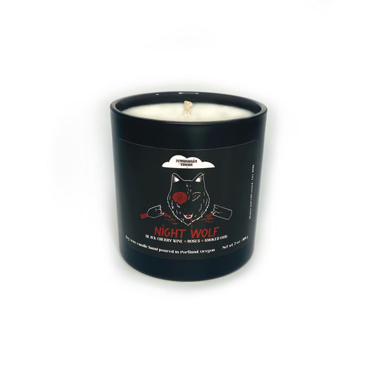 Night Wolf Candle