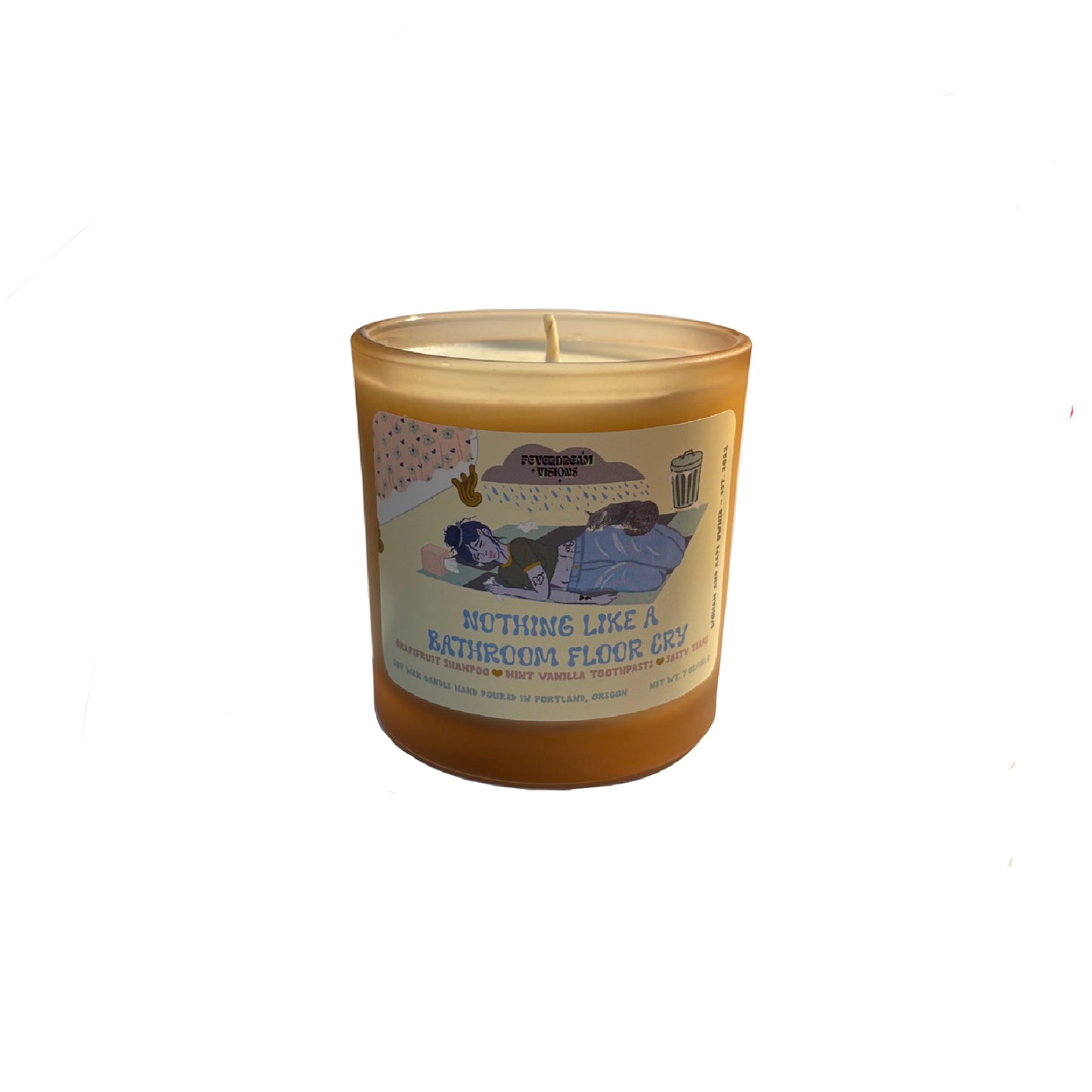 Bathroom Floor Cry Grapefruit and Mint Soy Wax Candle