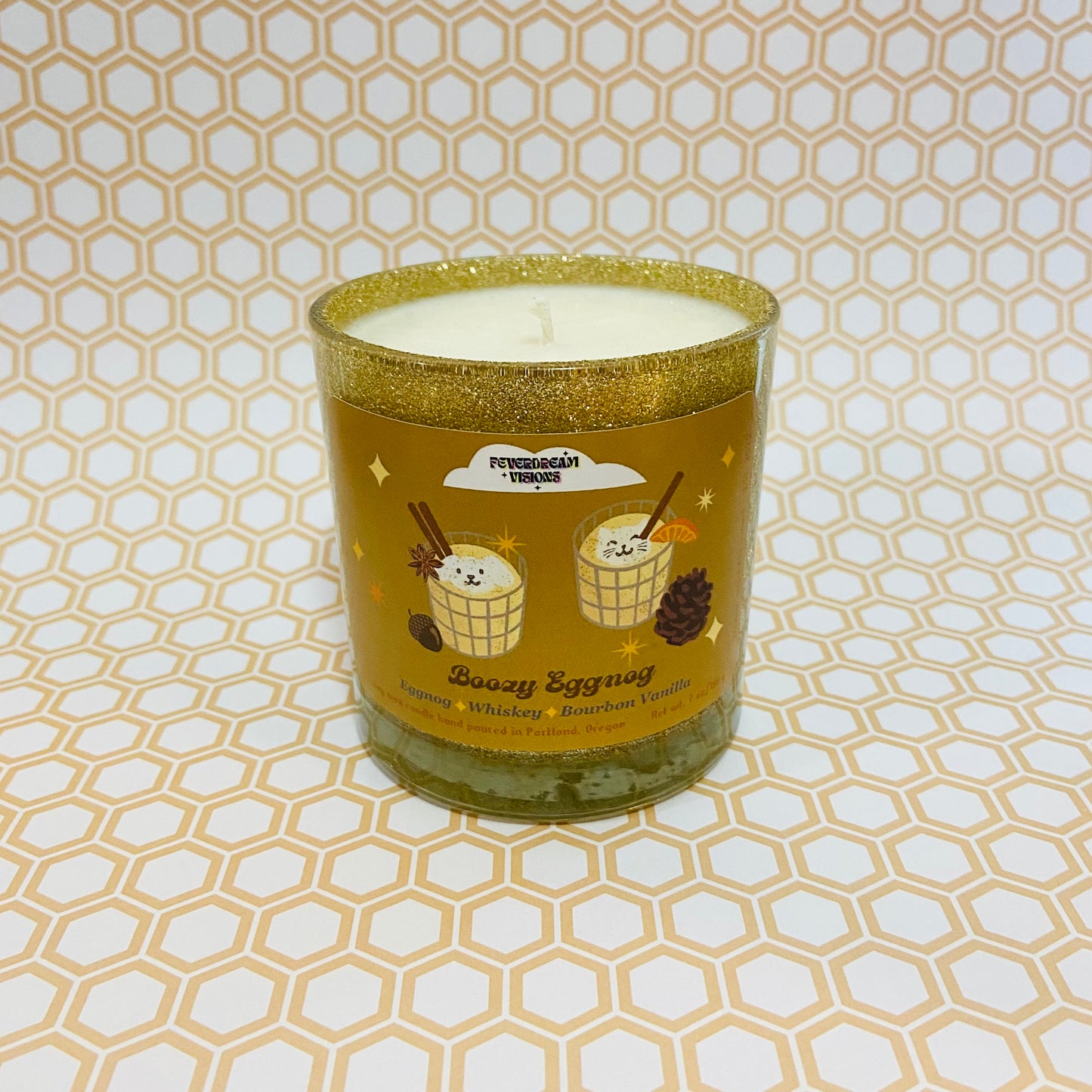 *SALE - 30% off* Winter Holiday Boozy Eggnog Candle